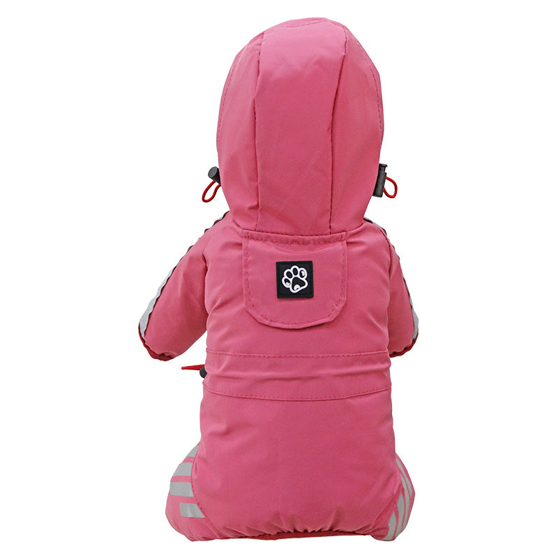 Dog Raincoat Full Package Four Feet Waterproof Rain Cape Pet