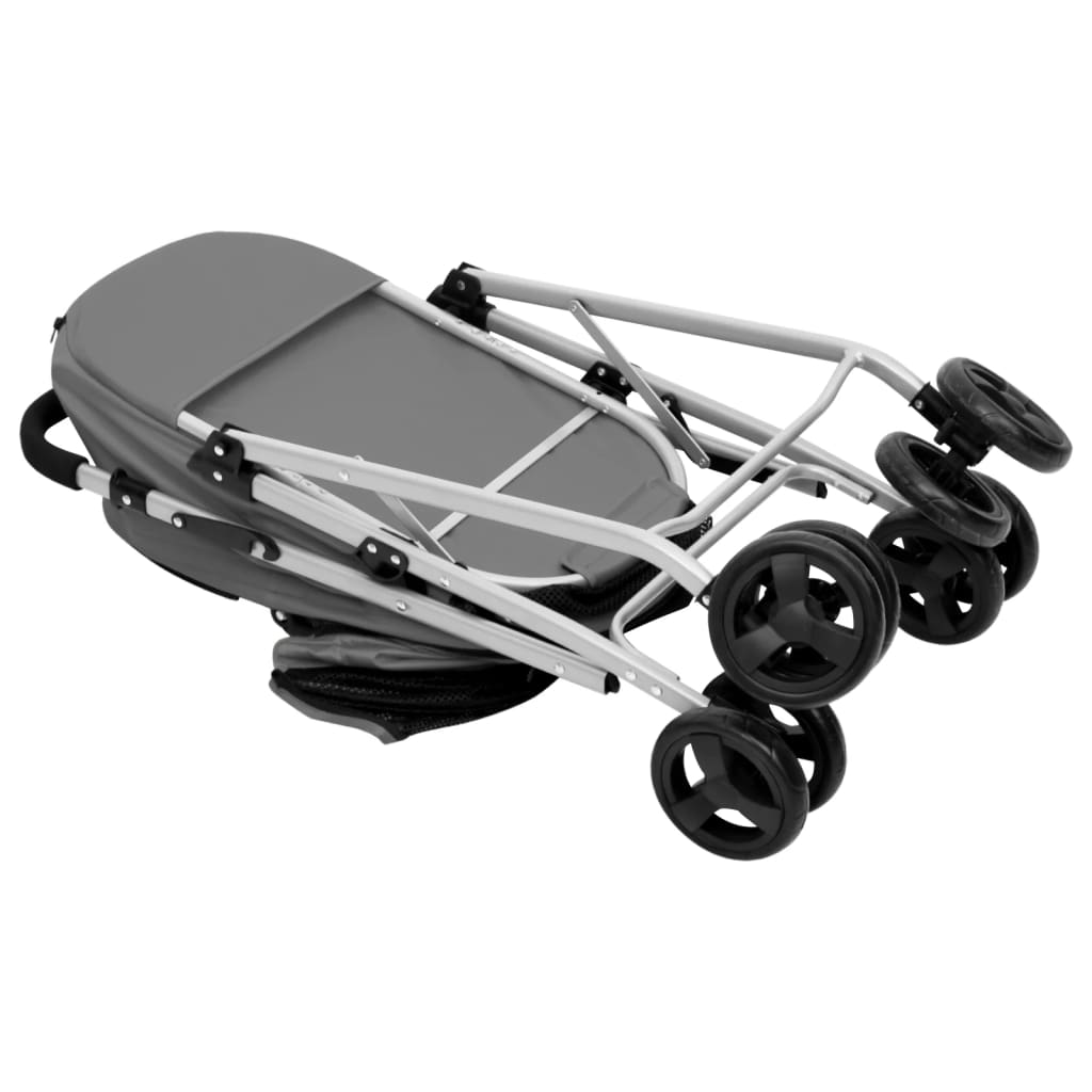 Foldable Dog Stroller For 2 Dogs 83x Oxford Fabric