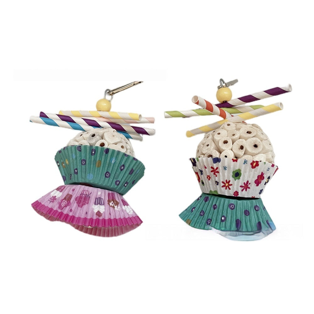 Parrot Toy Bird Edible Soft Ball Shredding Relieving Boredom
