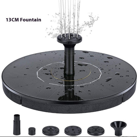 Solar Fountain Oxygen Rockery Water Garden Bird Bathtub Floating