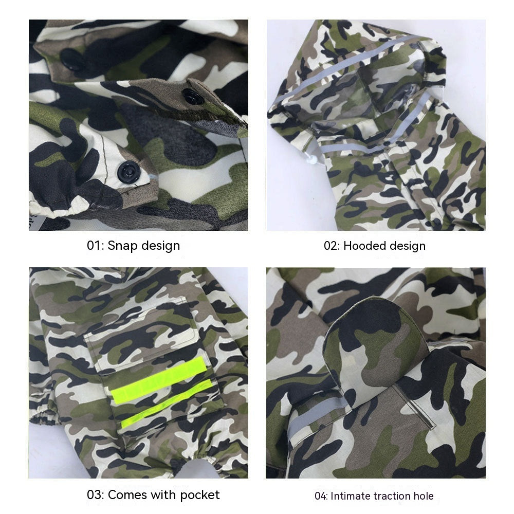 Dog Raincoat Border Shepherd Clothing Waterproof