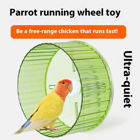 Parrot Wheel Running Toy Relieving Stuffy Self-hi Xuanfeng Peony