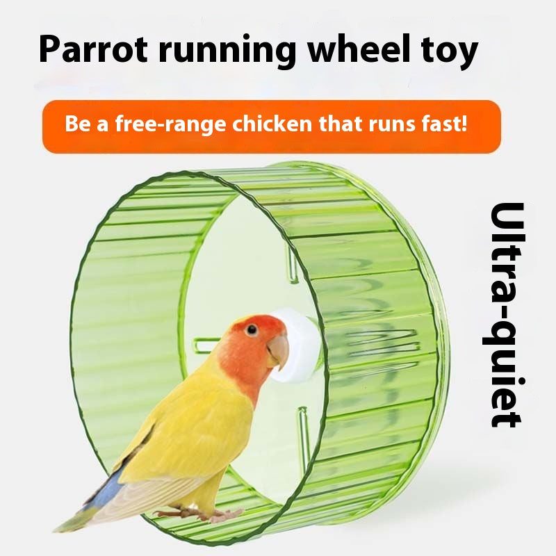 Parrot Wheel Running Toy Relieving Stuffy Self-hi Xuanfeng Peony