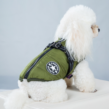 Pet Warm Dog Cotton-padded Clothes Fleece-lined Thickened
