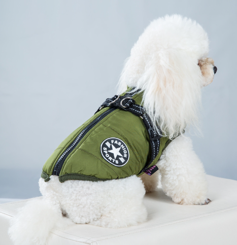 Pet Warm Dog Cotton-padded Clothes Fleece-lined Thickened