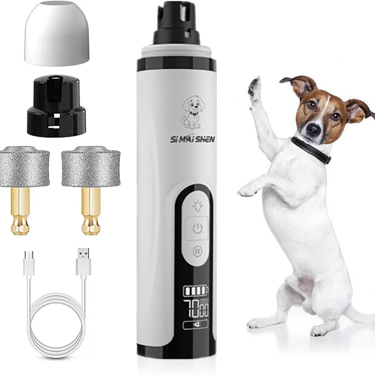 Pet Nail Grinder Highpower LED Dualightwith Bloodline Detection
