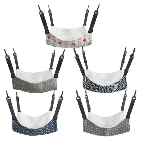 Lamb Fleece Cat Hanging Beds Pets Cage Hammock Bed For Kitten Seat