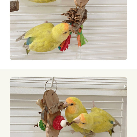 Parrot Bird Bite Toy String Relieving Stuffy Decorative Color