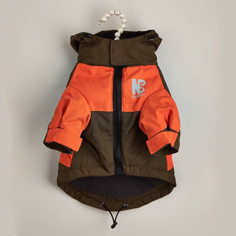 Dog Clothes Jacket Autumn And Winter Waterproof Warm Raincoat