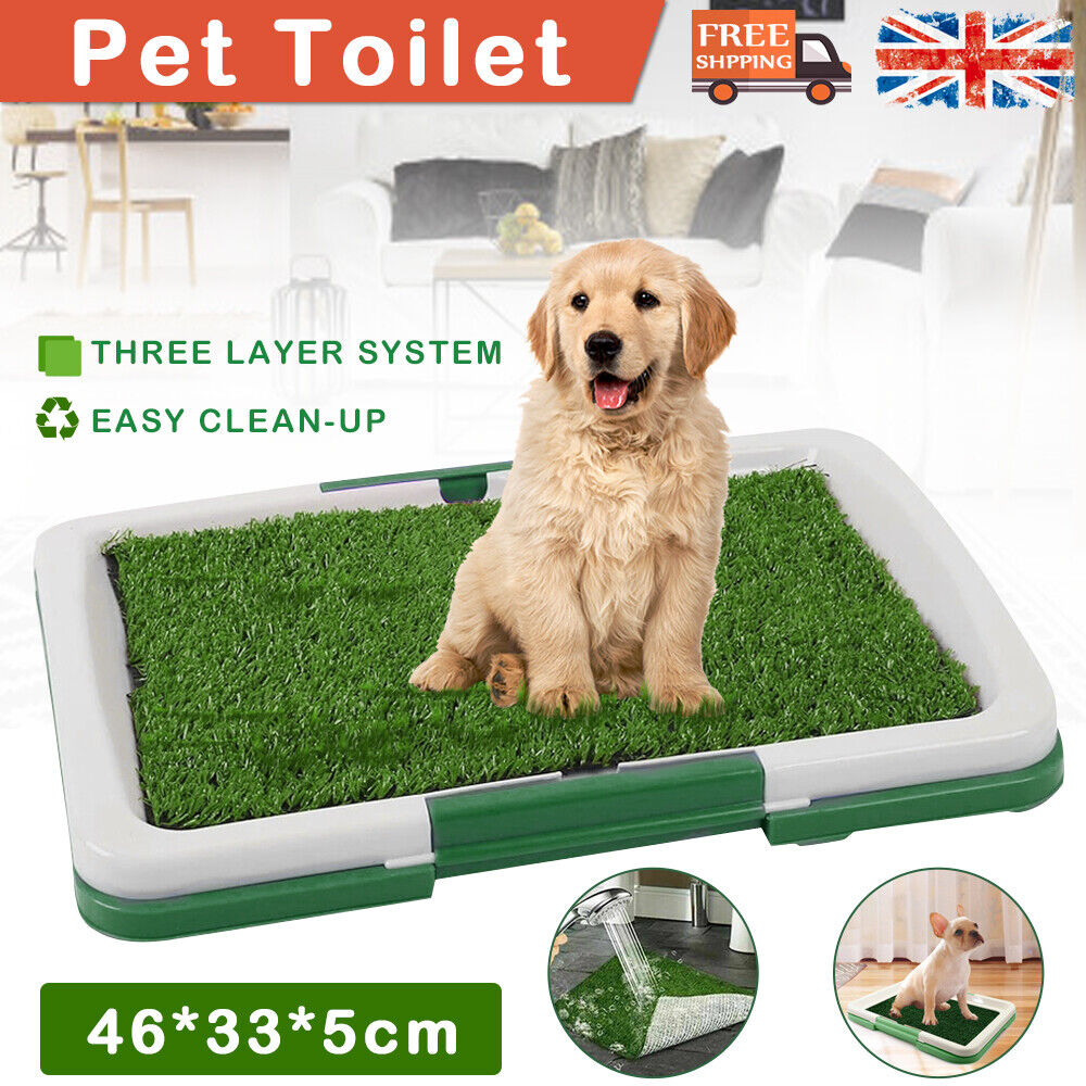 Pet Dog Toilet Mat Indoor Restroom Training Grass Potty Pad Loo
