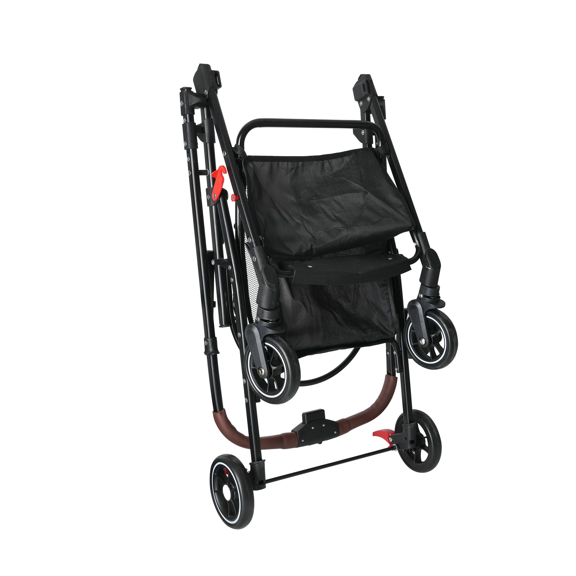 4-wheel Foldable Pet Stroller For Small Dogs Cats 360 Rotating
