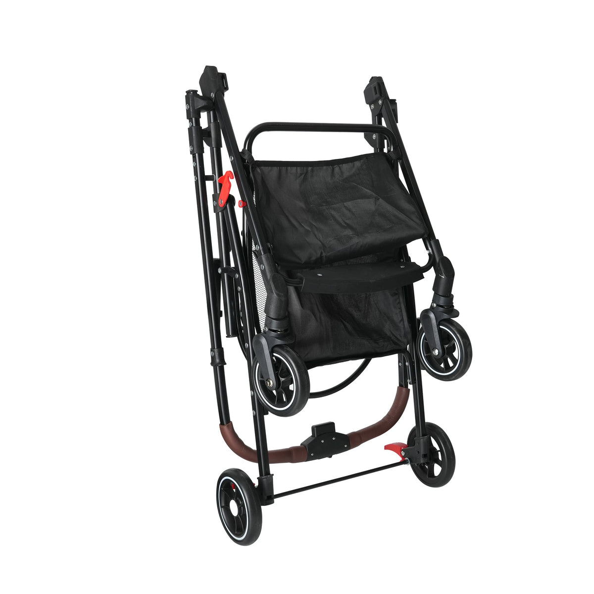 4-wheel Foldable Pet Stroller For Small Dogs Cats 360 Rotating