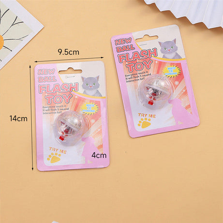 Cat Dog Toy Ball New Fashion Glowing Transparent Plastic Pet