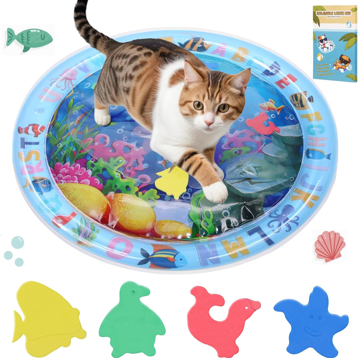 Water Sensory Playmat For Cats Thickened Upgraded Cat Dog Toys