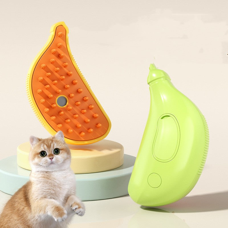 3-in-1 Pet Steam Brush Cat Dog Cleaning Steamy Spray Massage Beauty