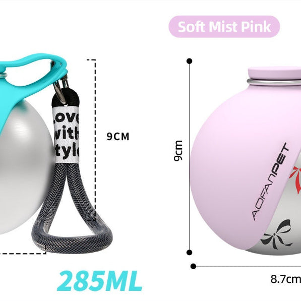 Creative Portable Outdoor Pet Stainless Steel Water Cup Small Dog