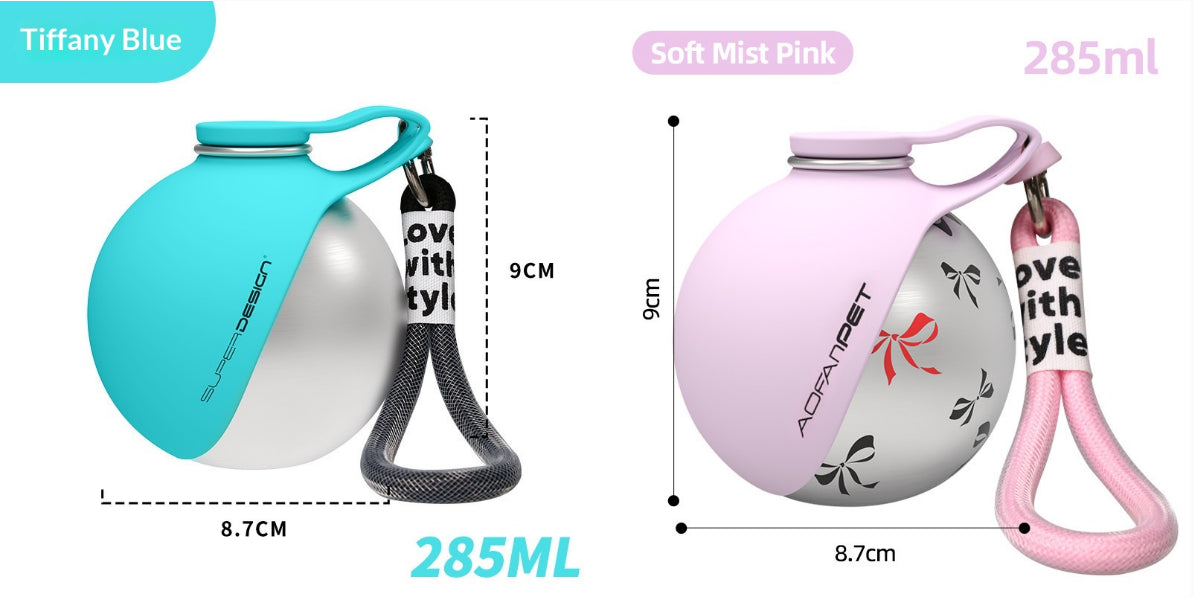 Creative Portable Outdoor Pet Stainless Steel Water Cup Small Dog