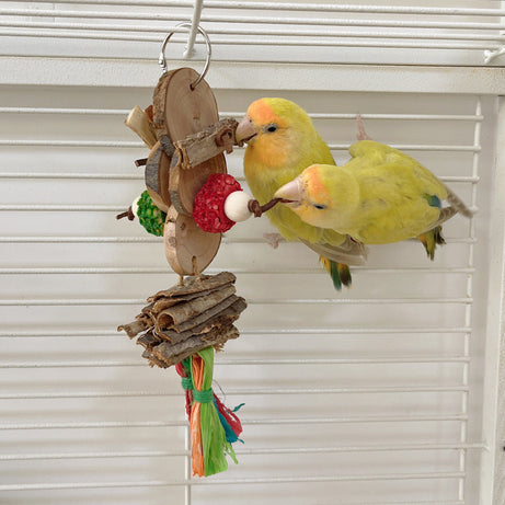 Parrot Bird Bite Toy String Relieving Stuffy Decorative Color