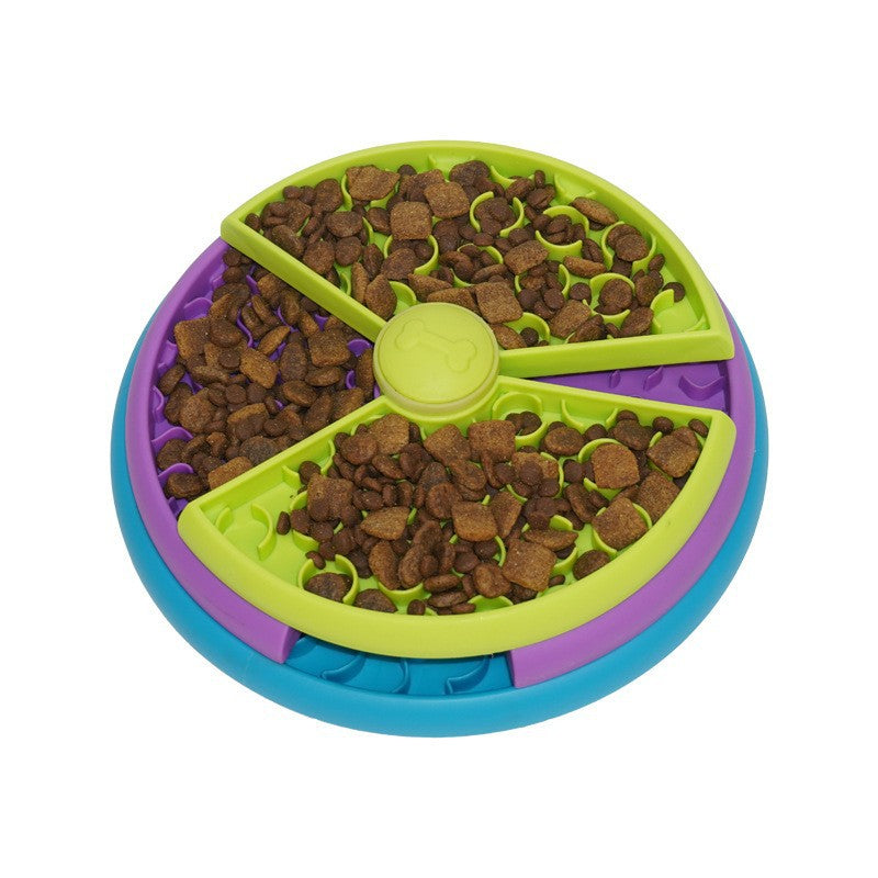 Slow Food Bowl Anti Choking Cat Dog Basin Puzzle Feeder Healthy Pet