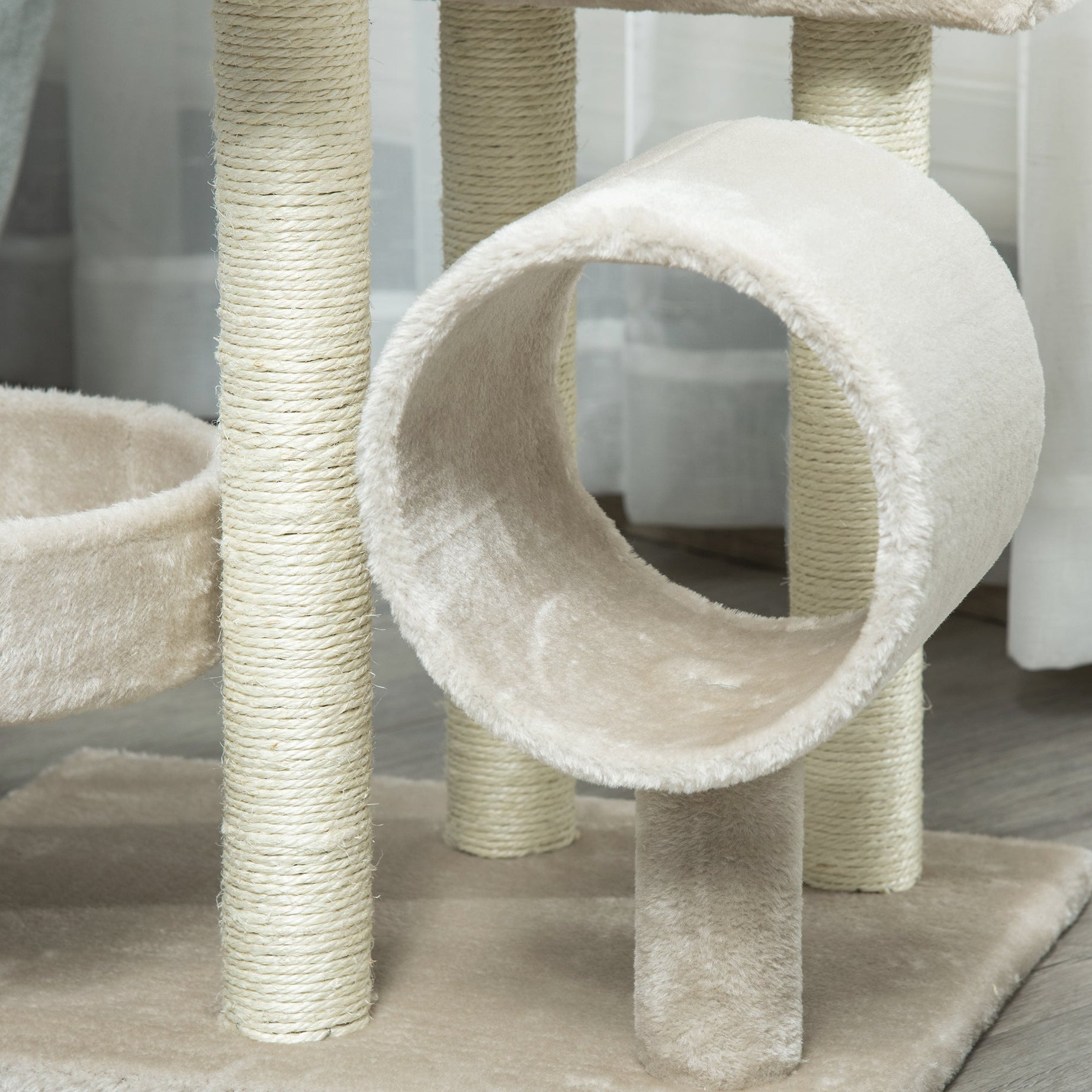Pawhut Cat Tree For Indoor Cats Kitten Pet Scratching Post Perch