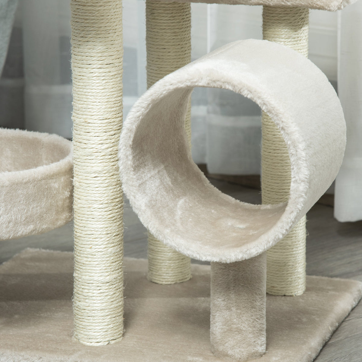 Pawhut Cat Tree For Indoor Cats Kitten Pet Scratching Post Perch