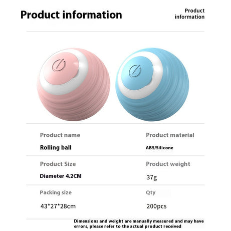 Smart Dog Toy Ball Electronic Interactive Pet Moving USB Automatic