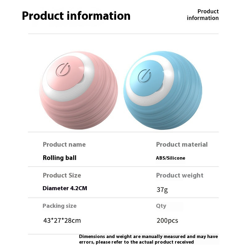 Smart Dog Toy Ball Electronic Interactive Pet Moving USB Automatic