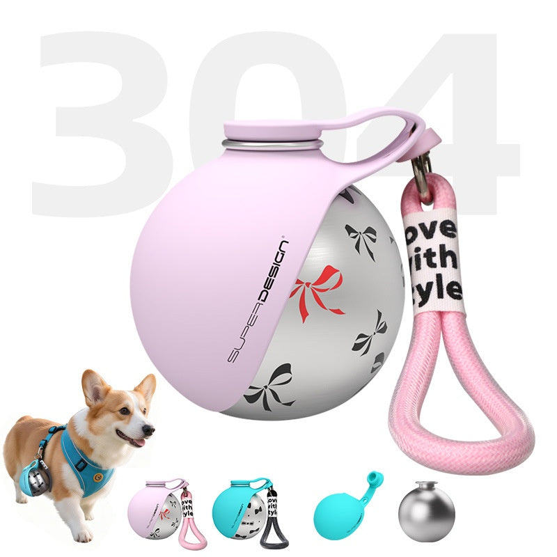 Creative Portable Outdoor Pet Stainless Steel Water Cup Small Dog