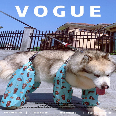 Adjustable Dog Four Legged Raincoat