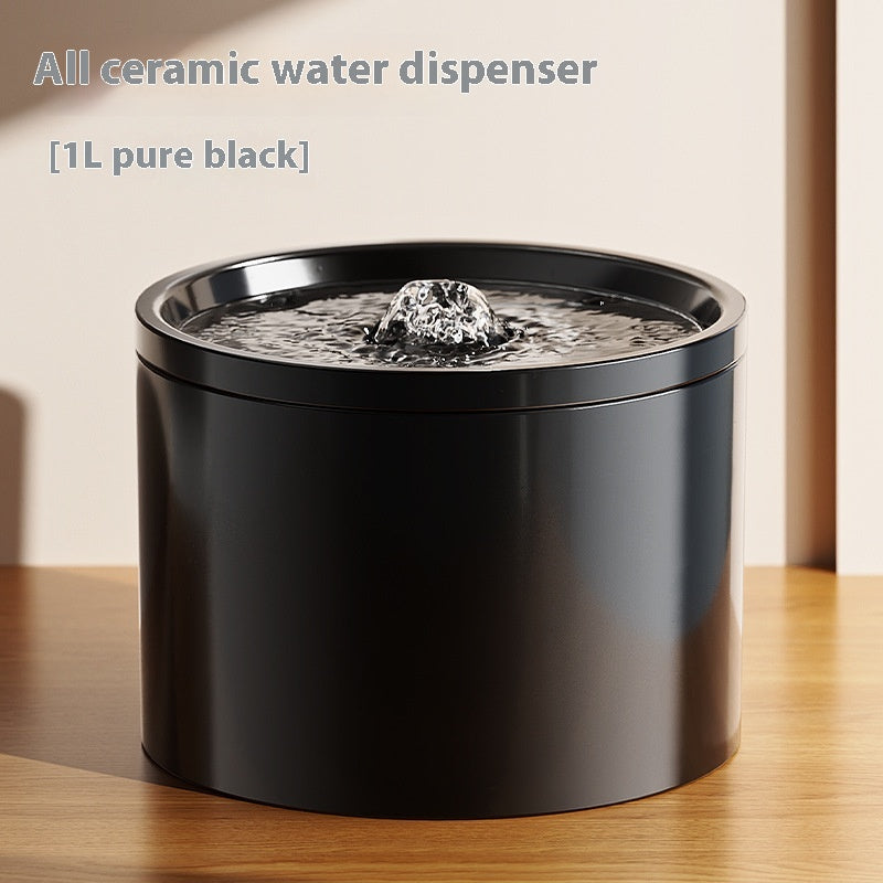 Cat Automatic Water Dispenser Flow Mute Circulating Filter Ceramic