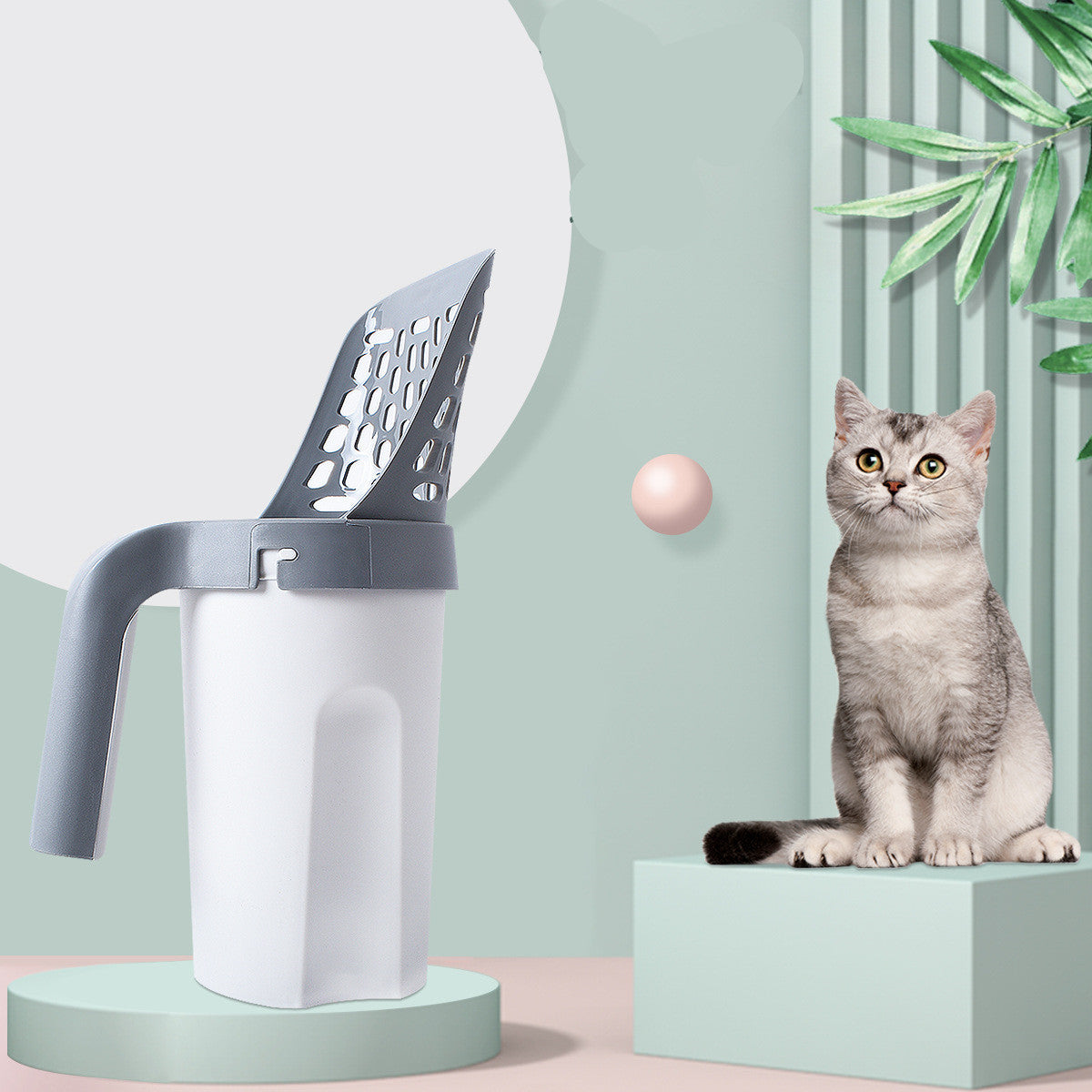 Plastic Cat Litter Scoop Pet Care Sand Waste Scooper Shovel Hollow