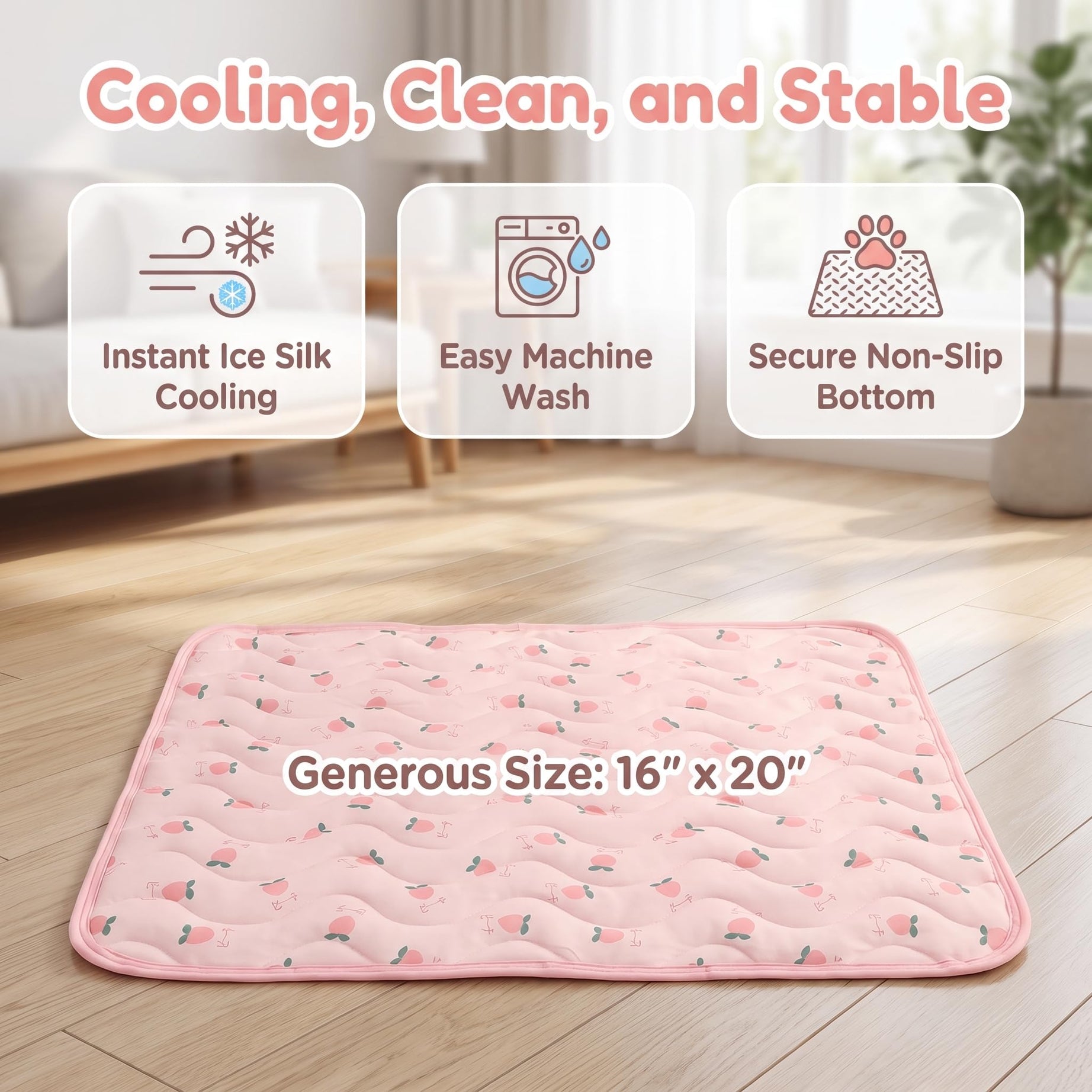 Self-cooling Pet Mat For Dogs Cats Foldable Summer Cooling Pad