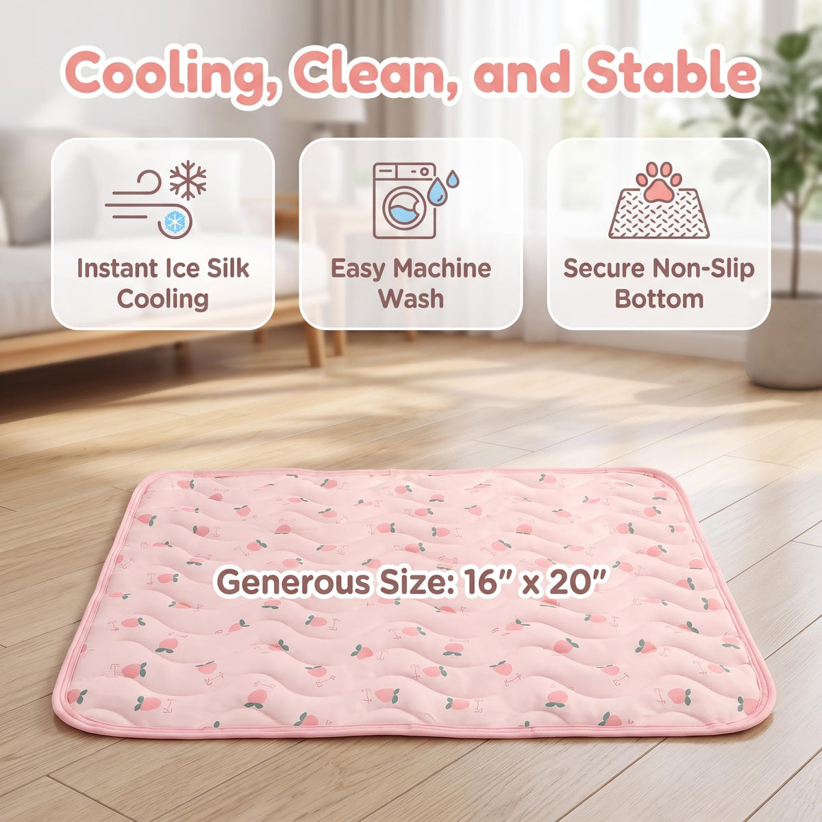 Self-cooling Pet Mat For Dogs Cats Foldable Summer Cooling Pad
