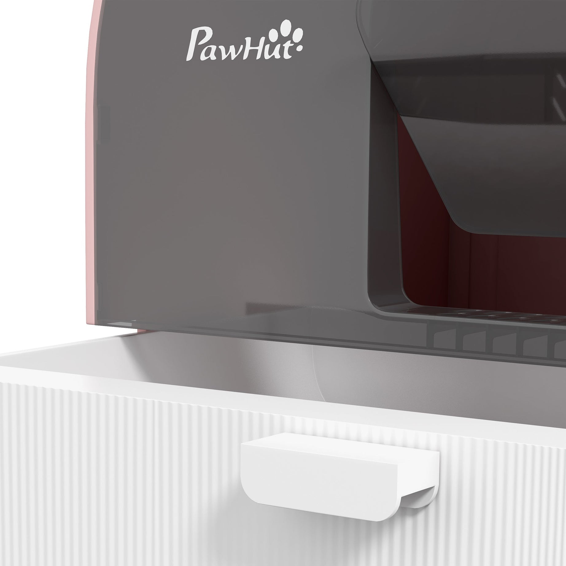 Cat Litter Box With Lid With Scoop And Filter Pink