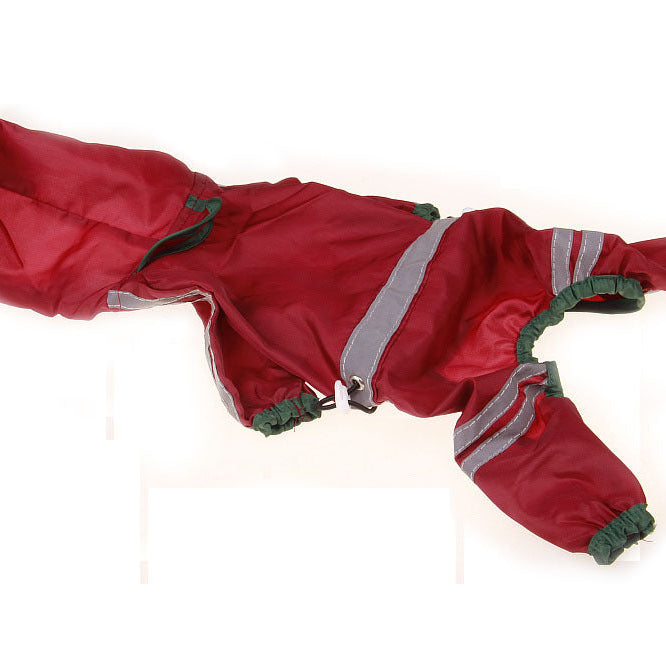 Pet Raincoat Dog One-layer Reflective Bar Warning