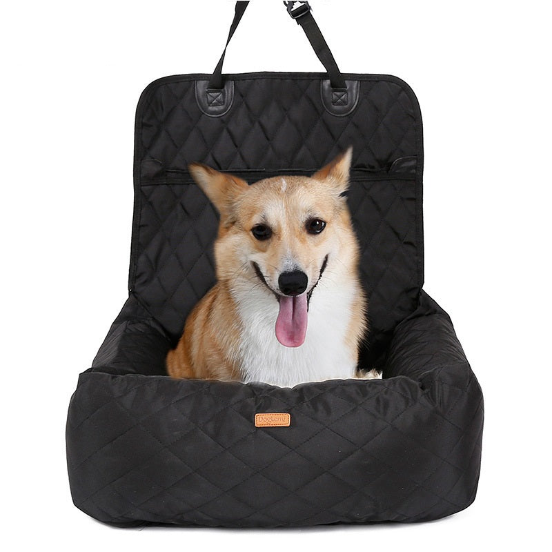 2-in-1 Pet Dog Carrier Folding Car Seat Pad Thickened Multi-purpose