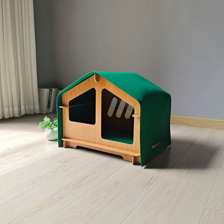 Wooden Cat House All Season Dog