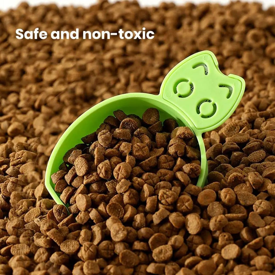 Pet Food Scoop Plastic Grain Spoon Multifunctional Timed