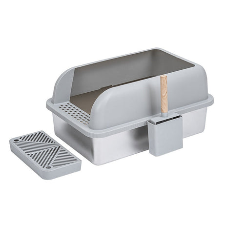 Alloy Litter Box Easy To Clean Widen And Thicken Leak-proof Sand
