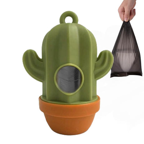 1pcs Cactus Shaped Poop Bag Dispenser Pet Dog Waste Holder Plastic