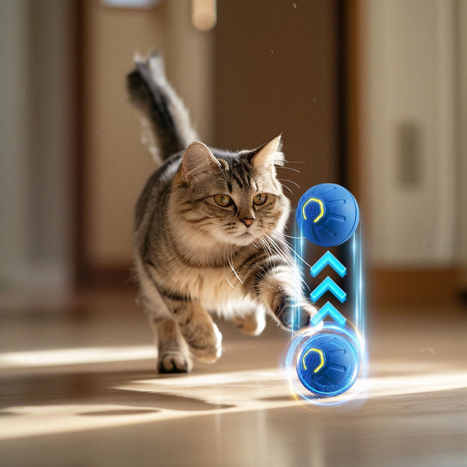 Smart Dog Toy Ball Electronic Interactive Pet Moving USB Automatic
